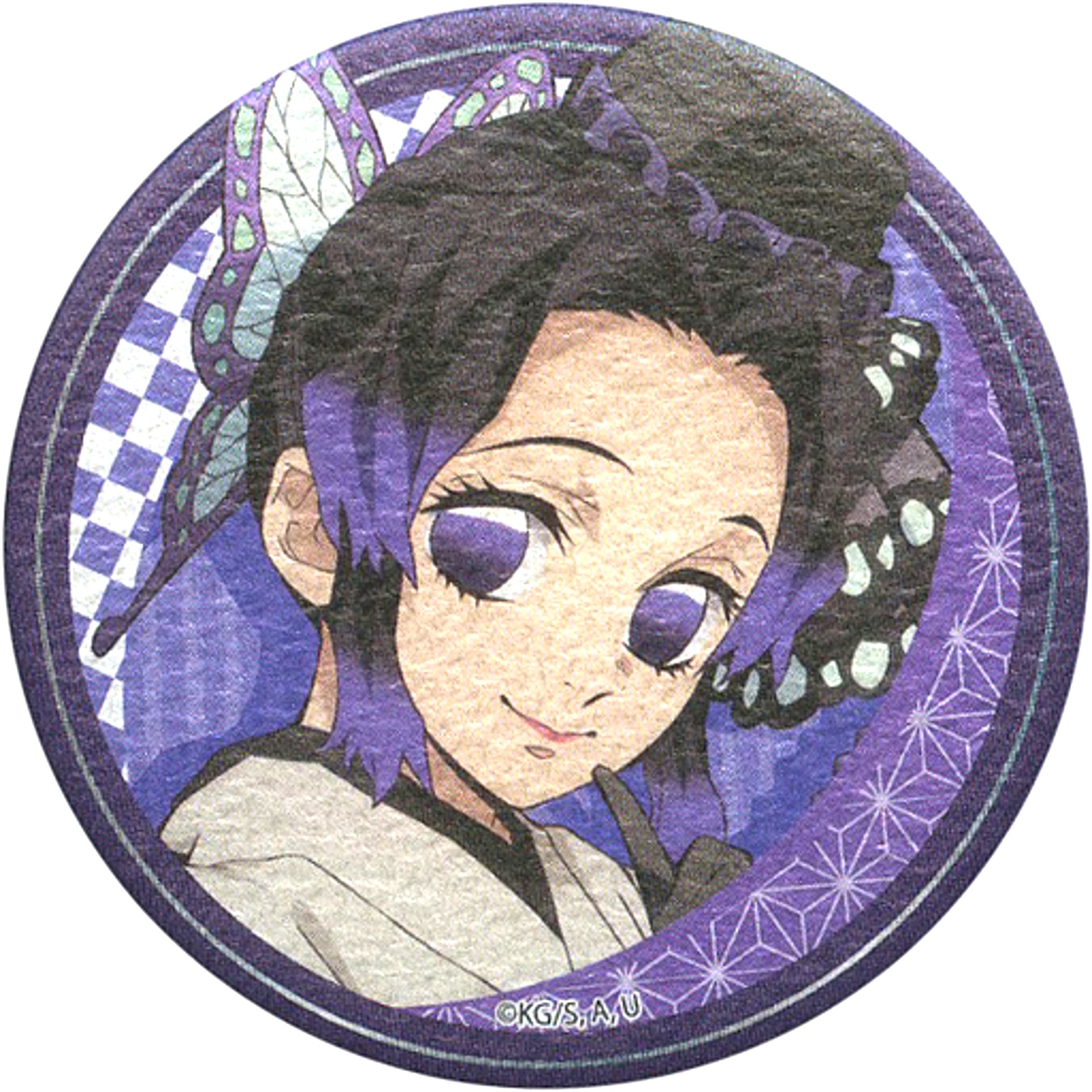 Shinobu Kocho Demon Slayer: Kimetsu no Yaiba Japanese Style Button Real Mystery Solving Game Fair [USED]