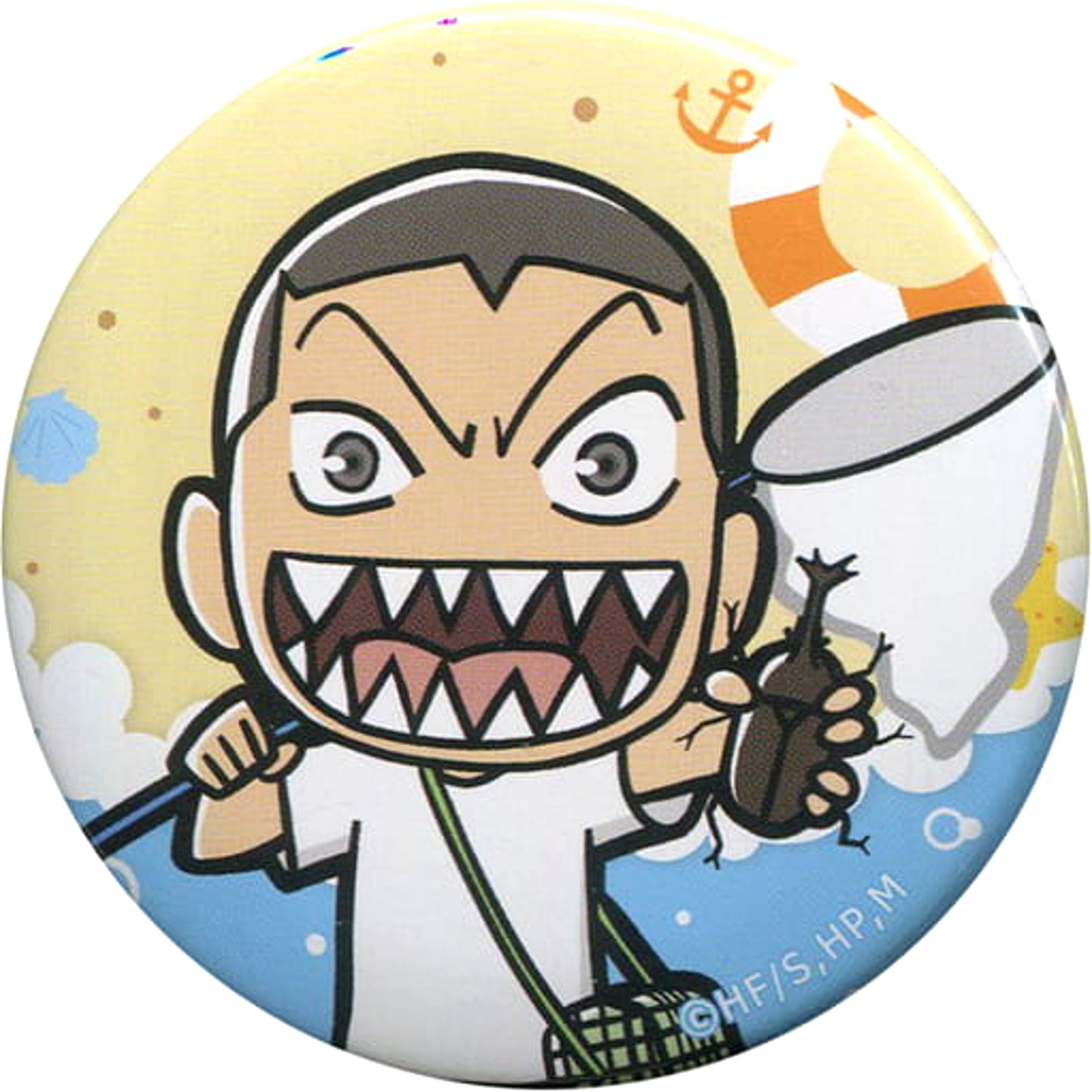 Haikyu!! To The Top Tanaka Ryunosuke Trading Can Badge Summer Style Ver. animate cafe Limited Buttons [USED]