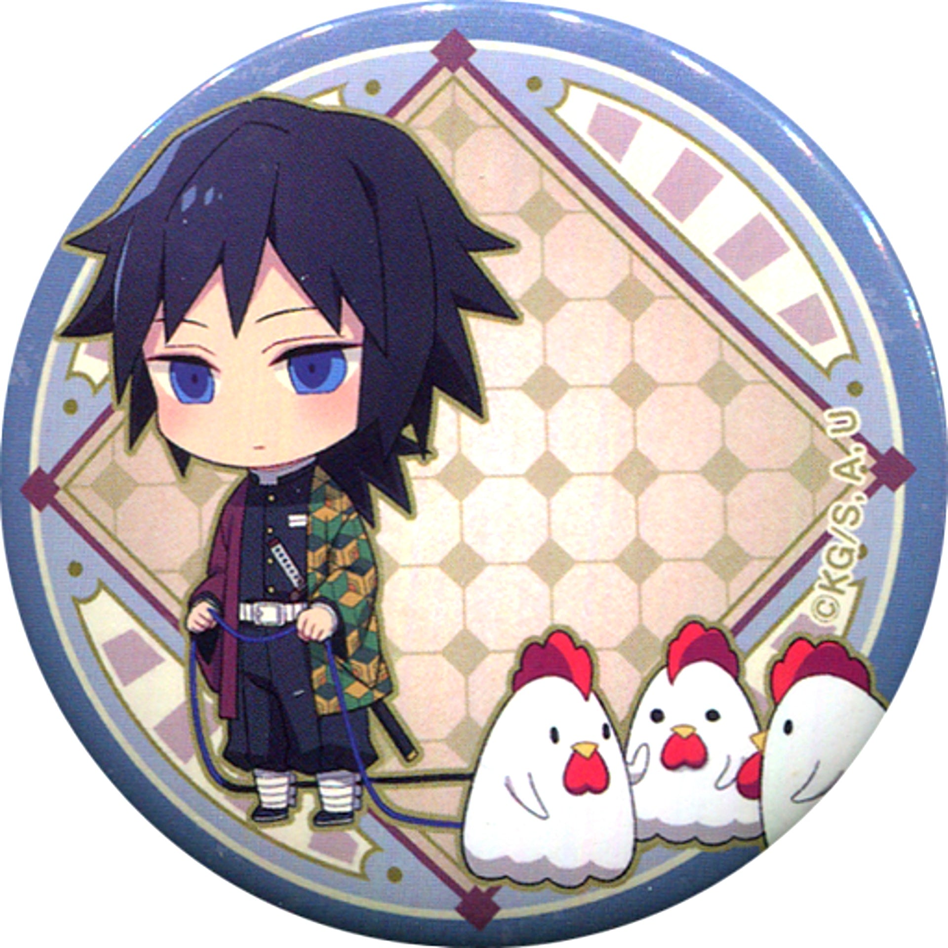 Giyu Tomioka Demon Slayer: Kimetsu no Yaiba Mugen Train Arc Button Train Lawson [USED]
