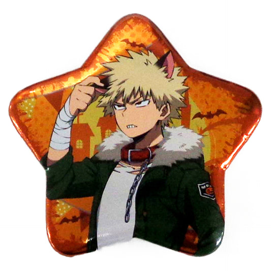 My Hero Academia Katsuki Bakugo Halloween Pattern Star-Shaped Can Badge China Limited Buttons [USED]
