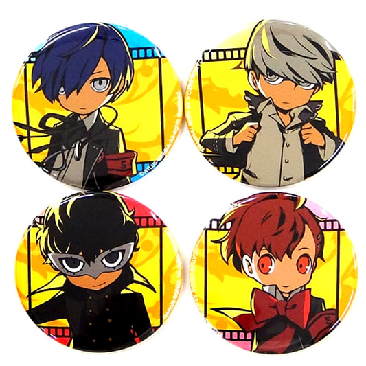 Group Persona Q2 New Cinema Labyrinth Single Item Wild Set of 4 Button 3DS Software Famitsu DX Pack Bundle Bonus [USED]