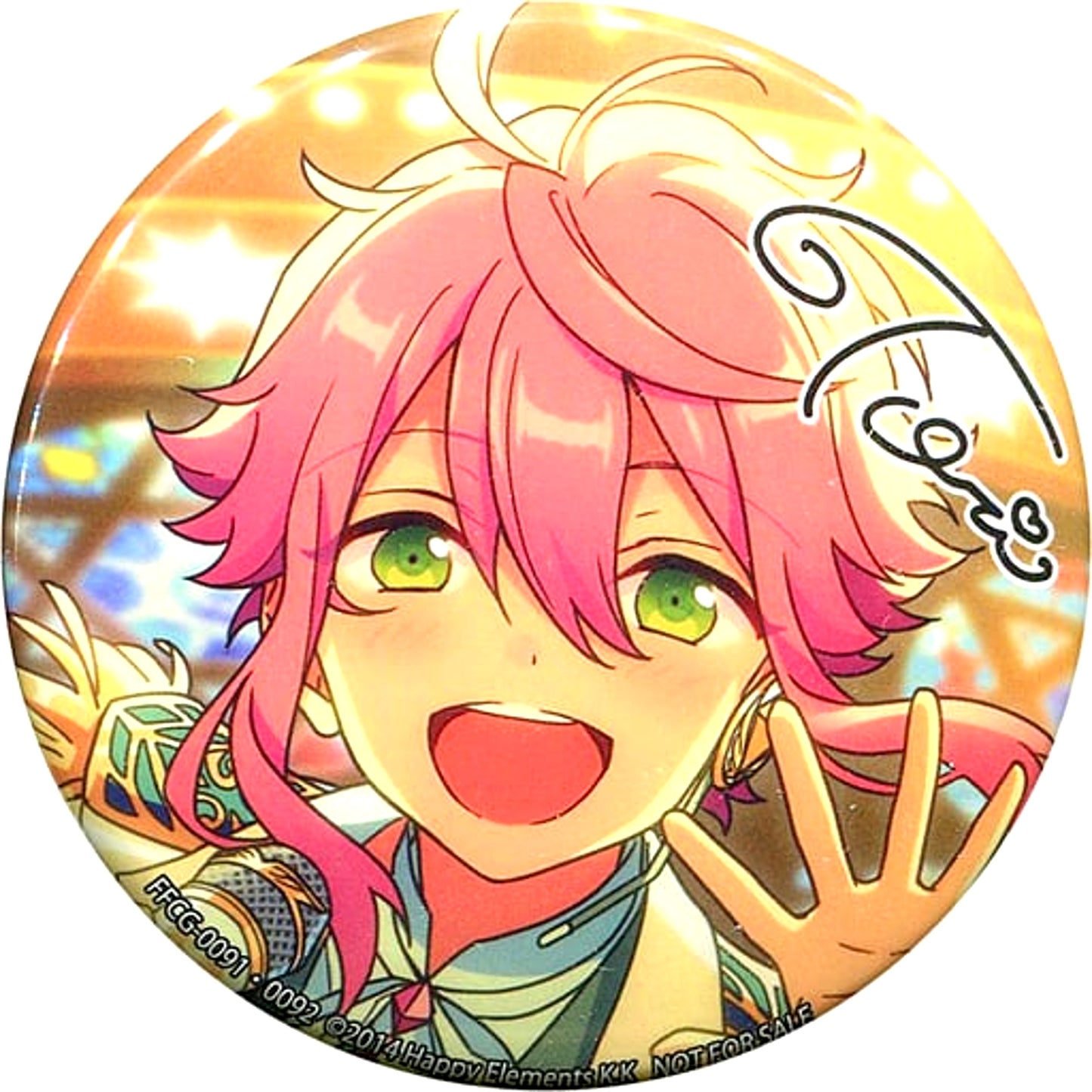 Tori Himemiya Character Round Badge CD Ensemble Stars! Album Series fine Animate Purchase Bonus [USED]
