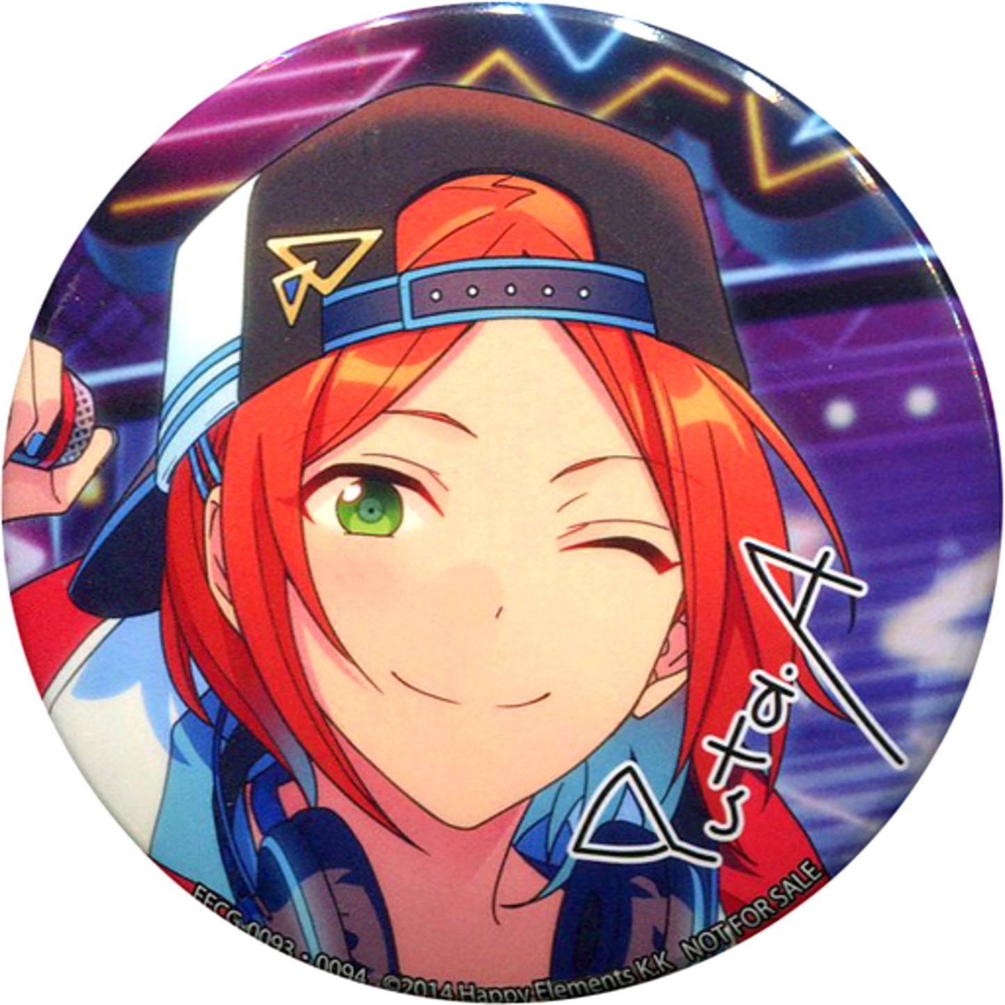 Yuta Aoi Character Round Badge CD Ensemble Stars! Album Series 2wink Animate Purchase Bonus [USED]