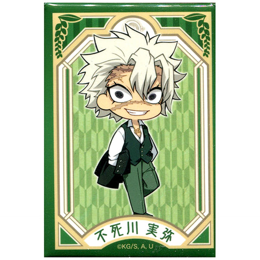 Sanemi Shinazugawa Demon Slayer: Kimetsu no Yaiba Trading Square Button Movie Mugen Train in Marui Department Store [USED]