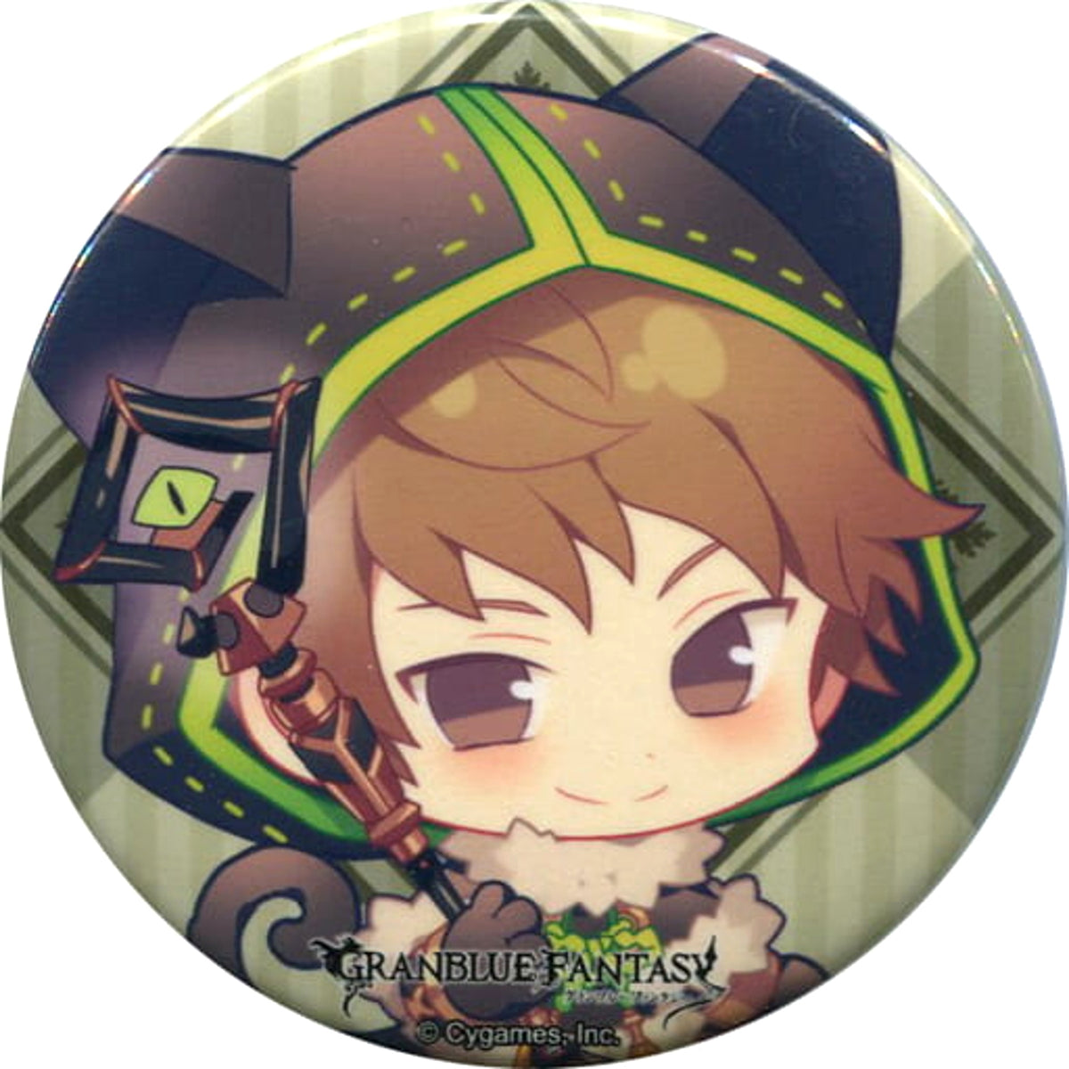 Granblue Fantasy Gran Trading Can Badge Mini Character Ver. Yorozuya Siero in Marui Branch 2020 Autumn Buttons [USED]