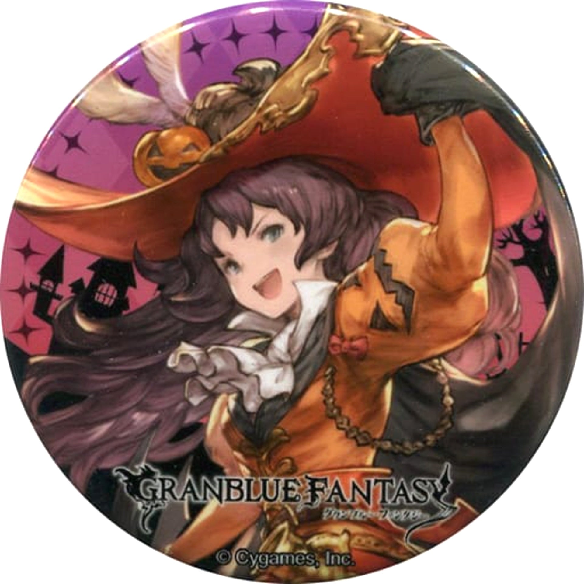 Granblue Fantasy Ange Trading Can Badge Halloween Ver. Yorozuya Siero in Marui Branch 2020 Fall Limited Buttons [USED]