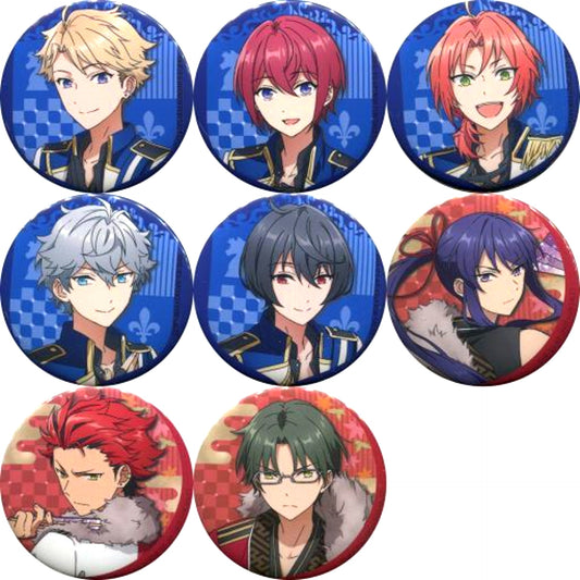 Set of 8 Akatsuki & Knights Ensemble Stars! Button Blu-ray/DVD TV Vol. 01-08 Animate All Volumes Purchase Bonus [USED]