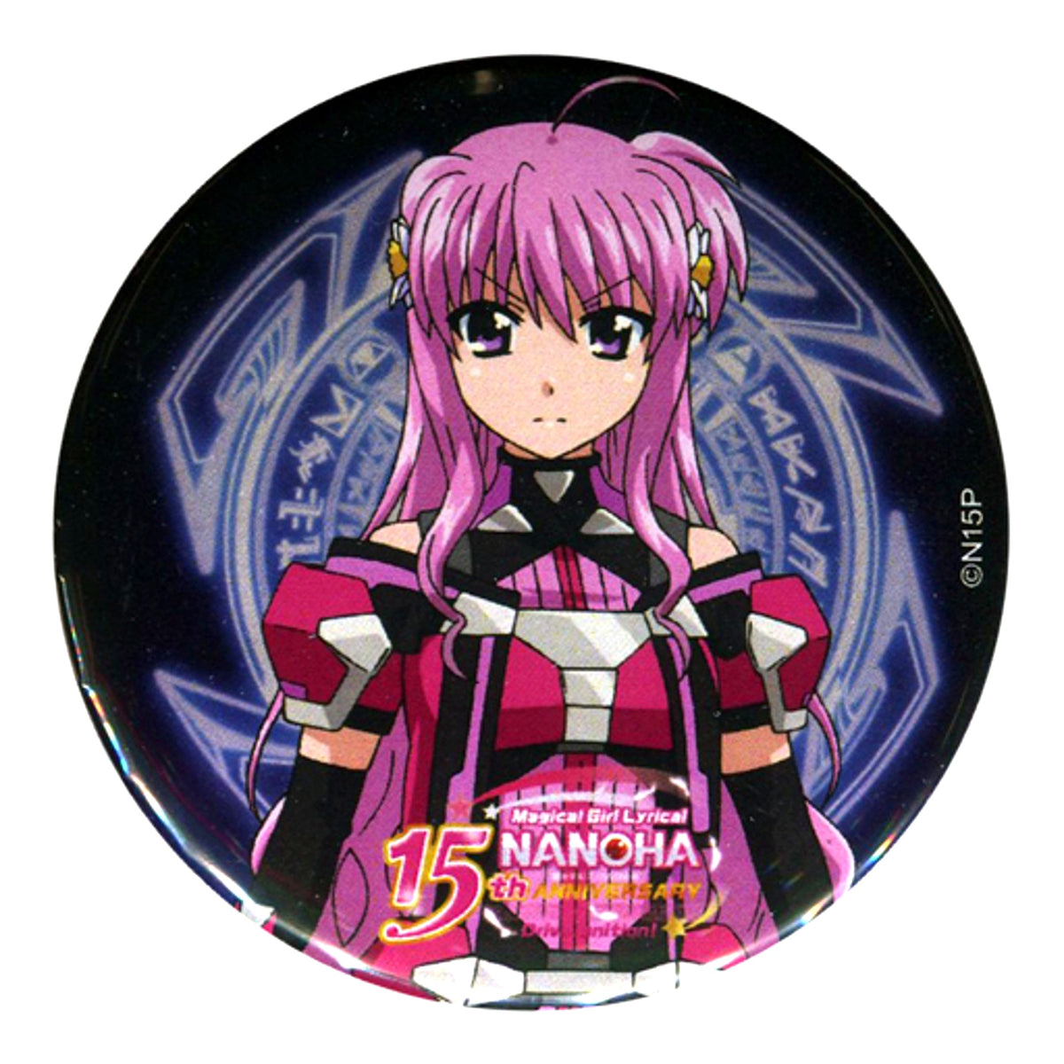 Kirie Florian Magical Girl Lyrical Nanoha Button Collab Exclusive Original 15th Anniversary x Meat Bar Nikuson Daitoryo Akihabara Main Store [USED]