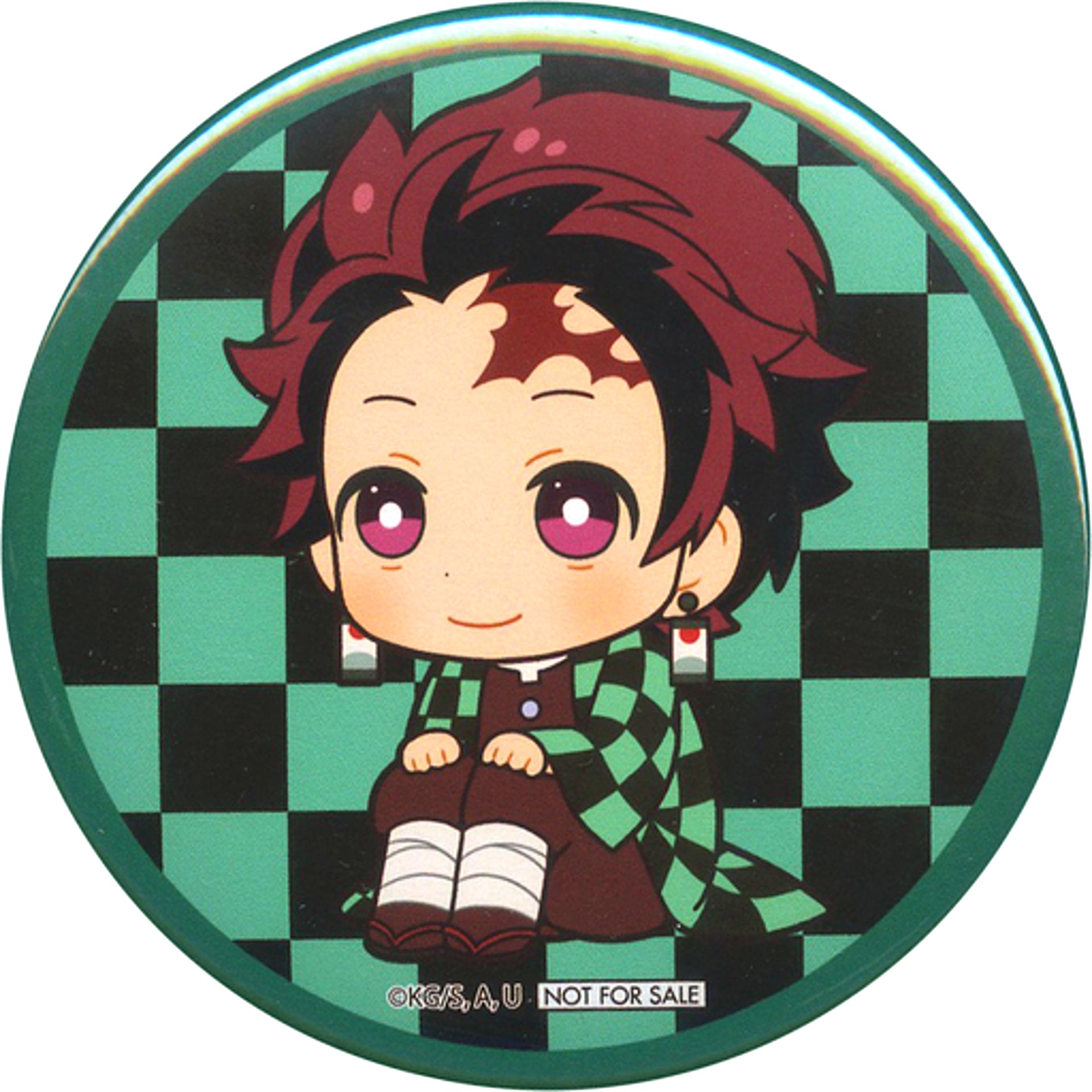 Tanjiro Kamado Demon Slayer: Kimetsu no Yaiba Button Look Up Animate Purchase Bonus [USED]