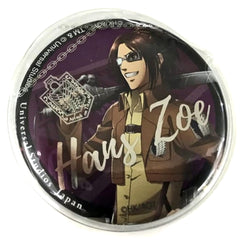 Attack on Titan Hange Zoe The Real Collectible Can Badge with Cover Universal Studios Japan 2020 Limited Buttons [USED]