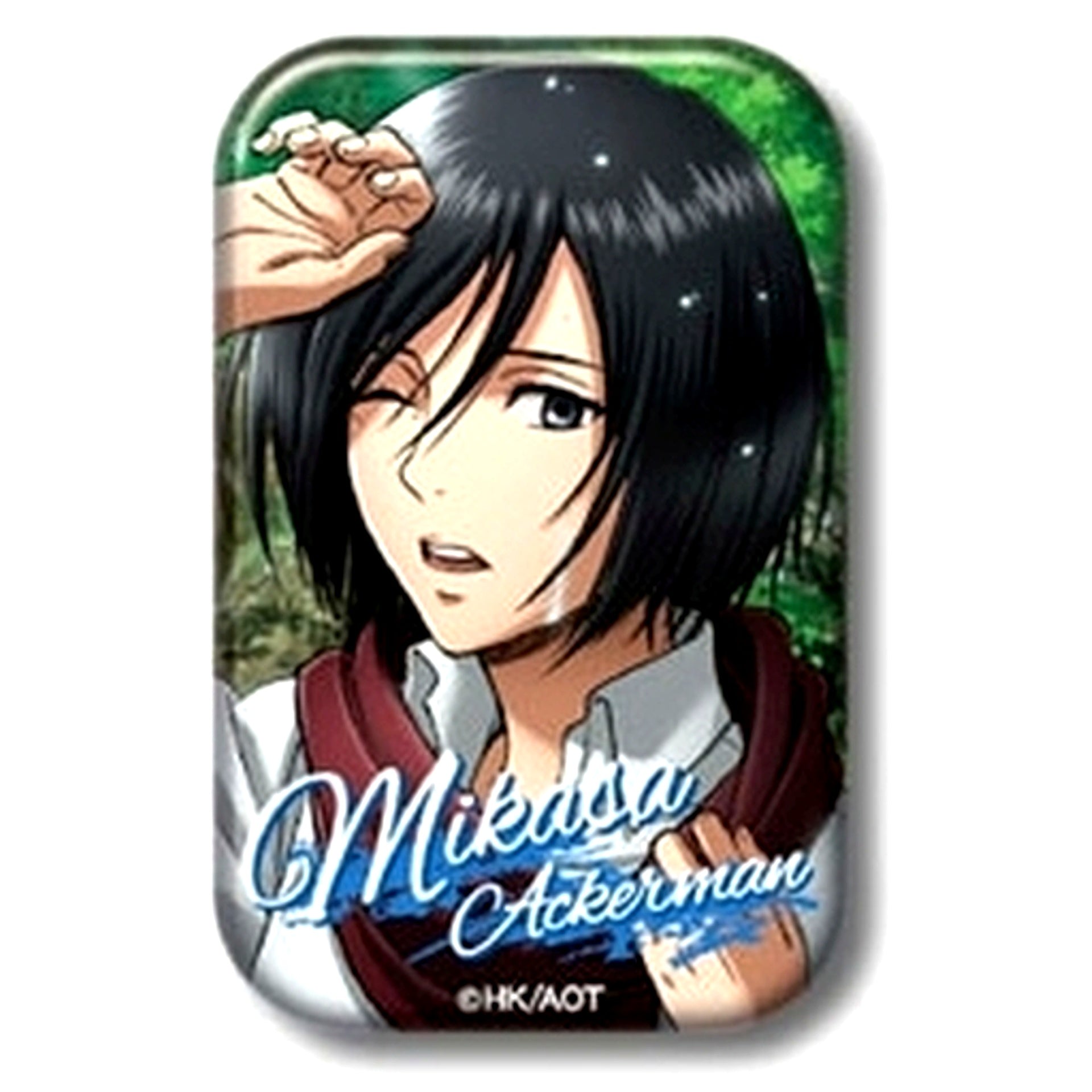 Mikasa Ackerman Attack on Titan Marukaku Badge 2 [USED]