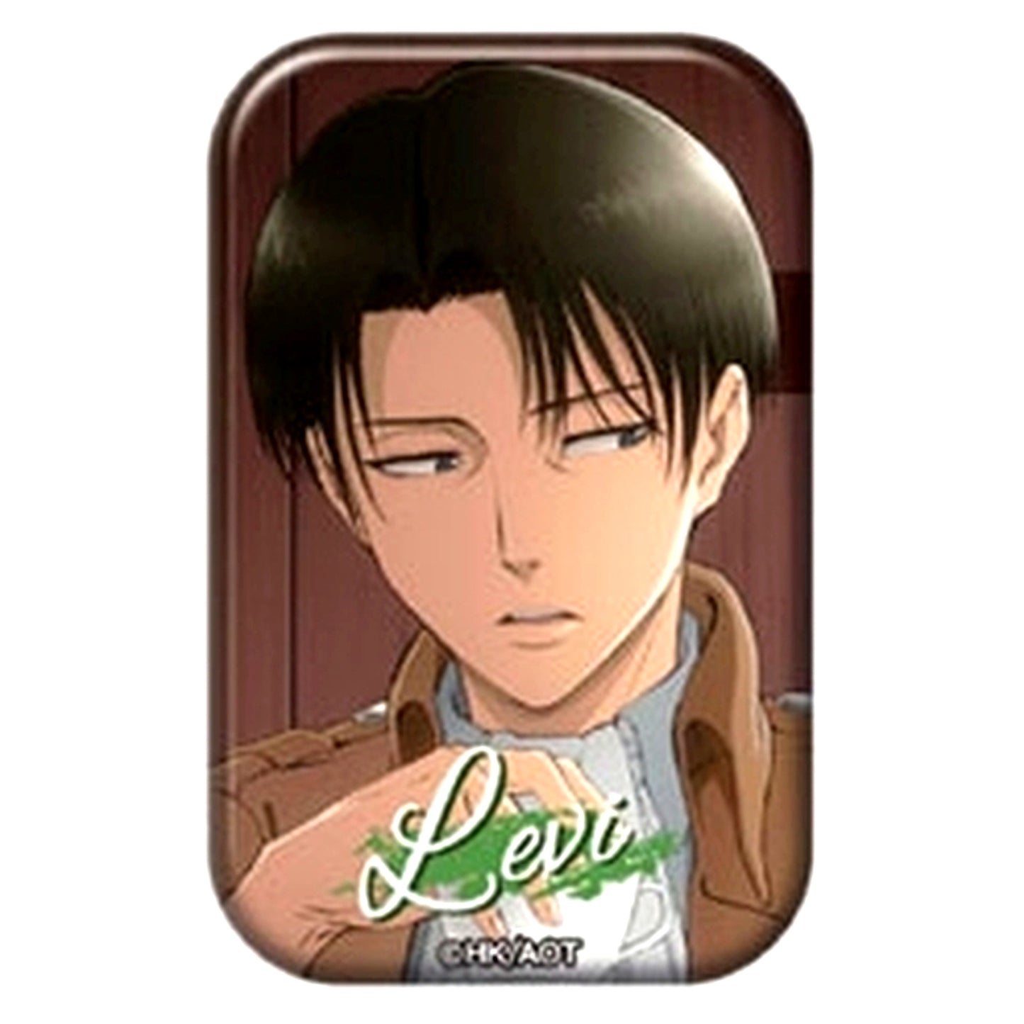 Levi - Looking Sideways Attack on Titan Marukaku Badge 2 [USED]