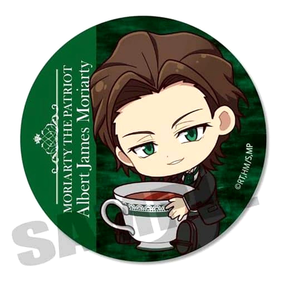 Moriarty the Patriot Albert James Moriarty Gyugyutto Trading Can Badge Buttons [USED]