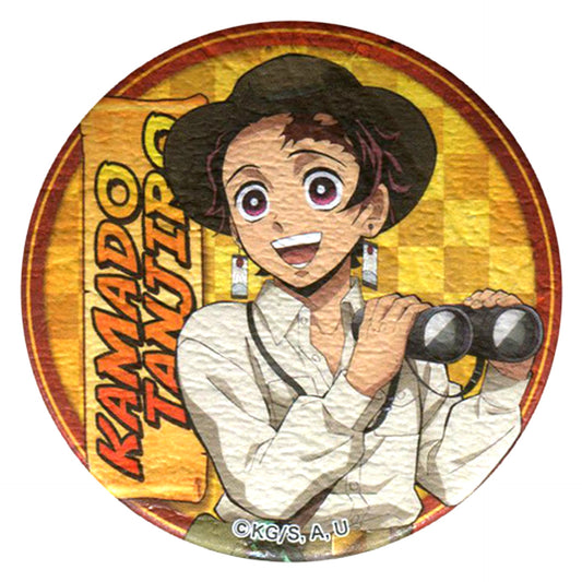 Tanjiro Kamado Recycled Paper Button Demon Slayer x Sunshine City Total Concentration! Legend of the Sun City Sunshine 60 Observatory SKY CIRCUS Limited [USED]