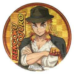 Demon Slayer: Kimetsu no Yaiba Kyojuro Rengoku Waste Paper Can Badge Sunshine 60 Viewing Platform Sky Circus Sunshine City Zenshuchu! Taiyo no Toshi Densetsu Limited Buttons [USED]