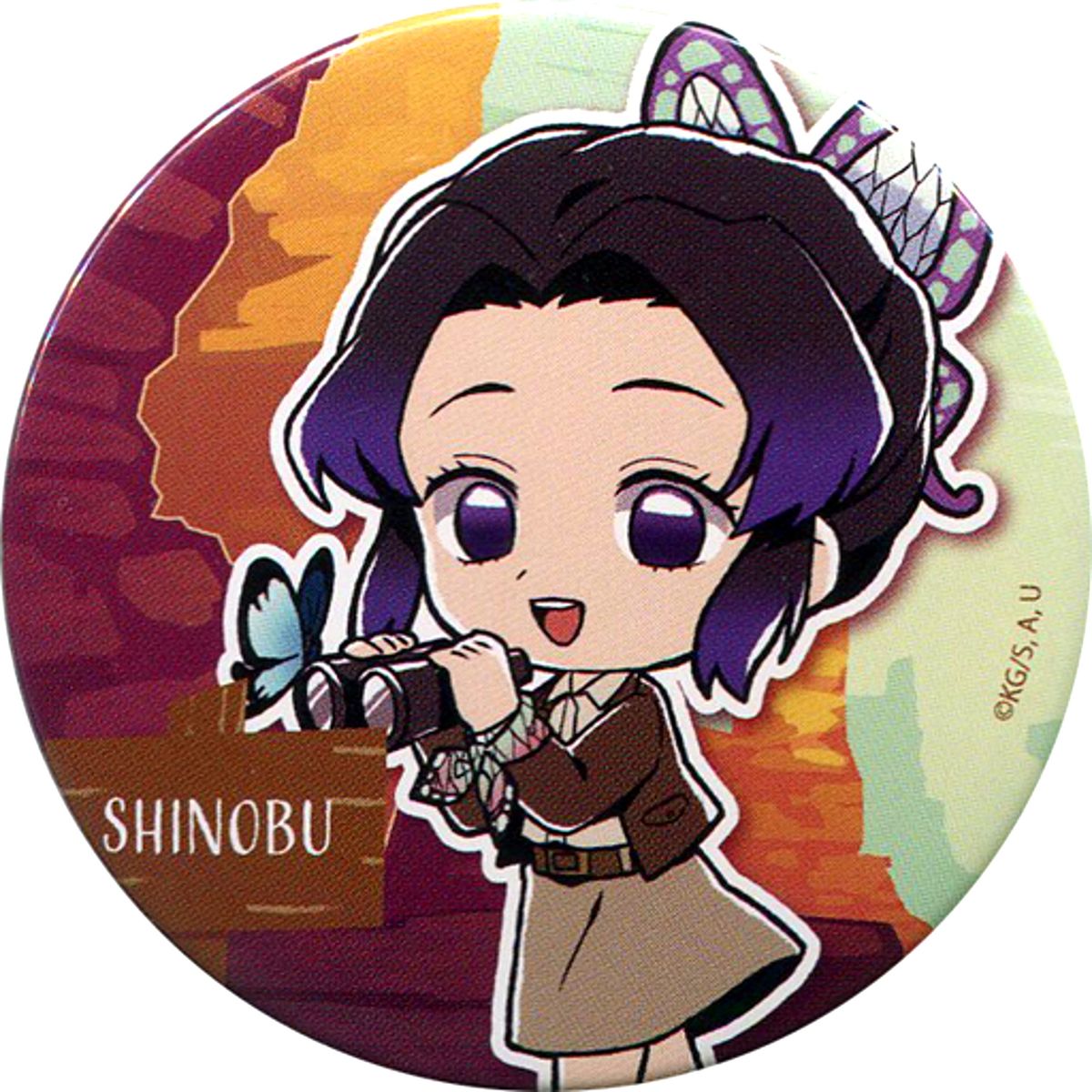 Shinobu Kocho Demon Slayer: Kimetsu no Yaiba x Sunshine City Full Concentration Sun Urban Legend Trading Button Sunshine Aquarium Exclusive [USED]