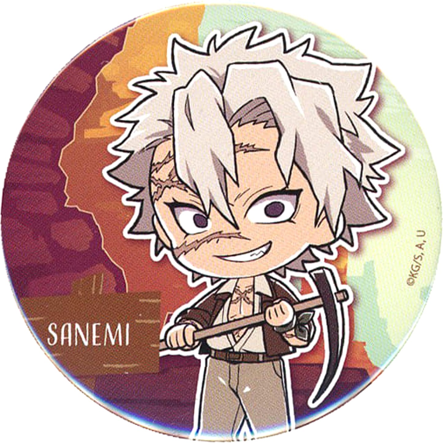 Demon Slayer: Kimetsu no Yaiba Sanemi Shinazugawa Random Button Sunshine Aquarium Sunshine City Total Concentration! Urban Legend of The Sun Limited [USED]