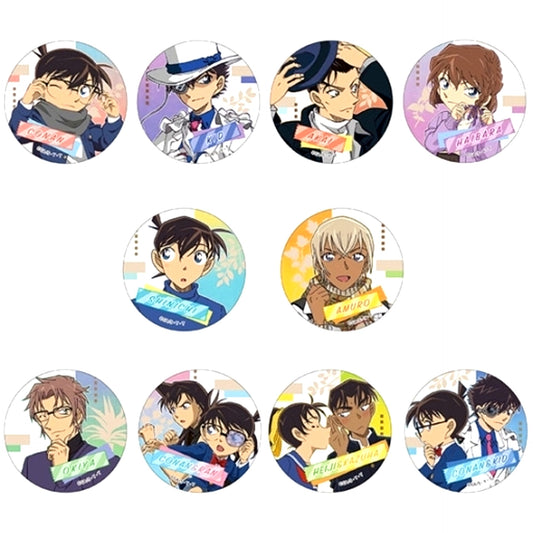 Set of 10 Group Detective Conan Trading Button Style [USED]