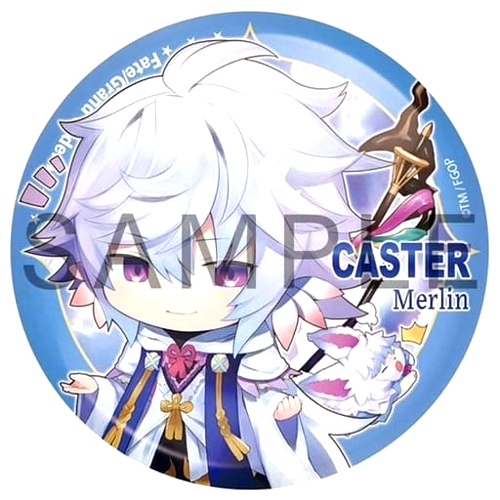 Fate/Grand Order Caster Merlin CharaToria Can Badge Vol.4 [USED]