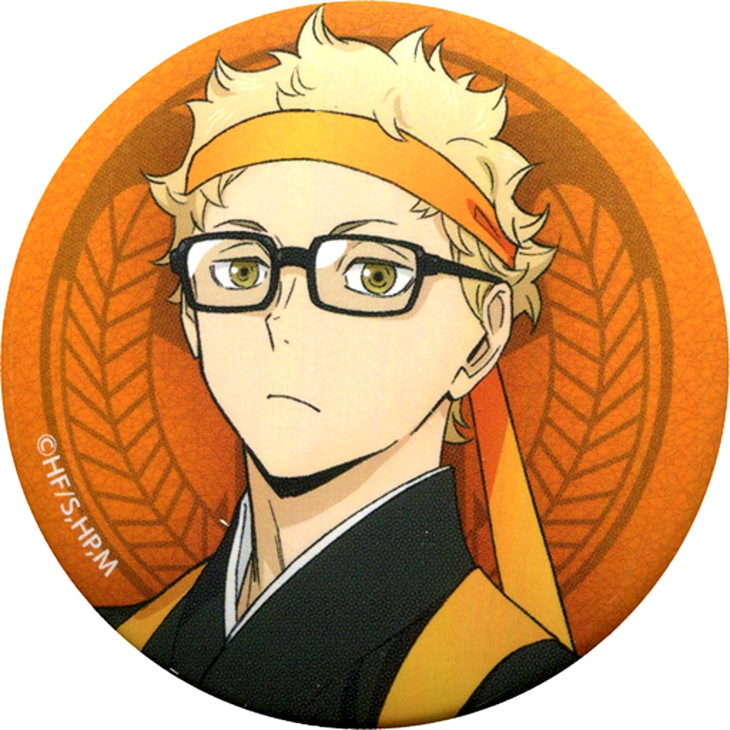 Kei Tsukishima Haikyu!! TO THE TOP Chara Badge Collection Japanese Clothing Cheering Squad [USED]