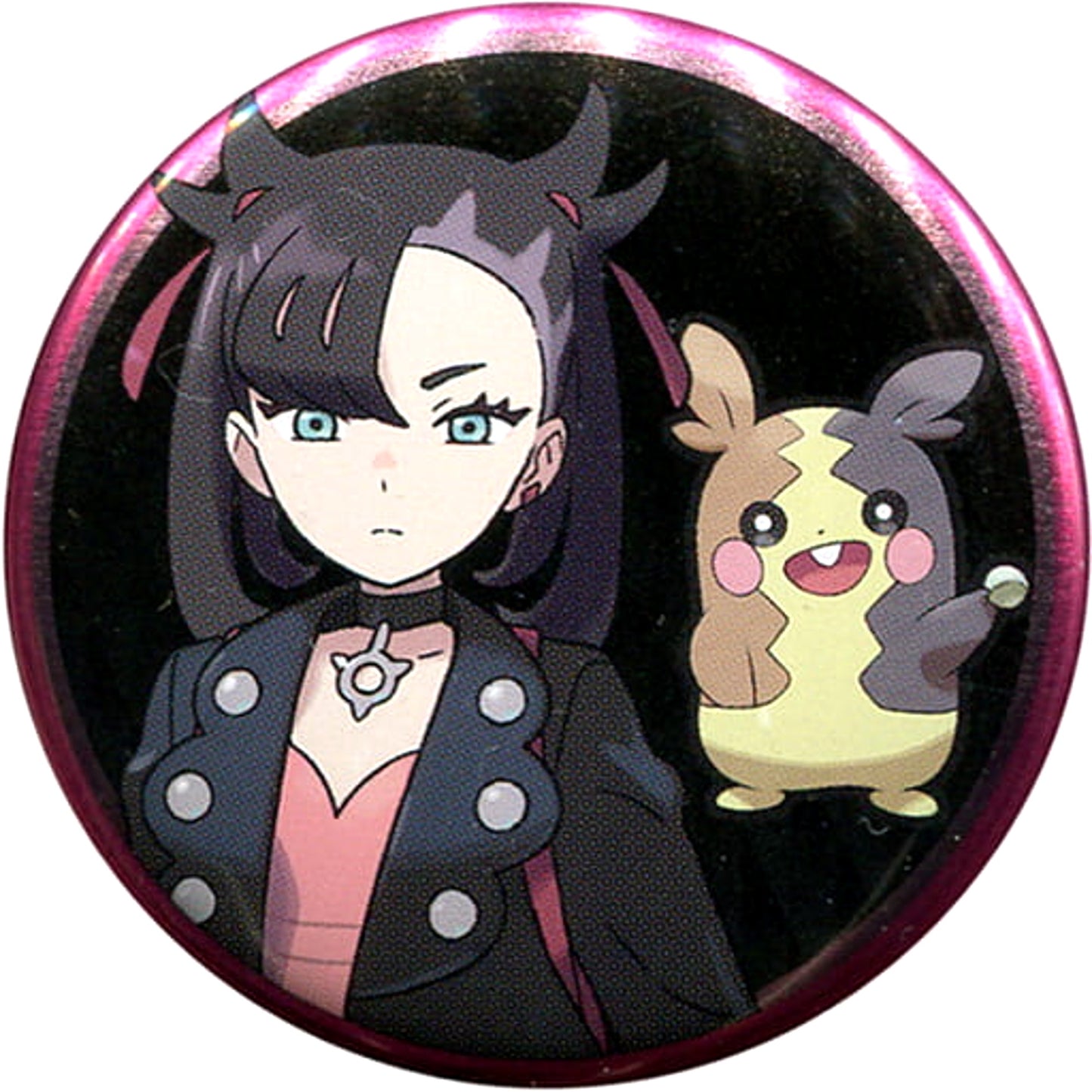 Pokemon Marnie Morpeko Can Badge Collection Galar Edition Pokemon Center Limited Buttons [USED]