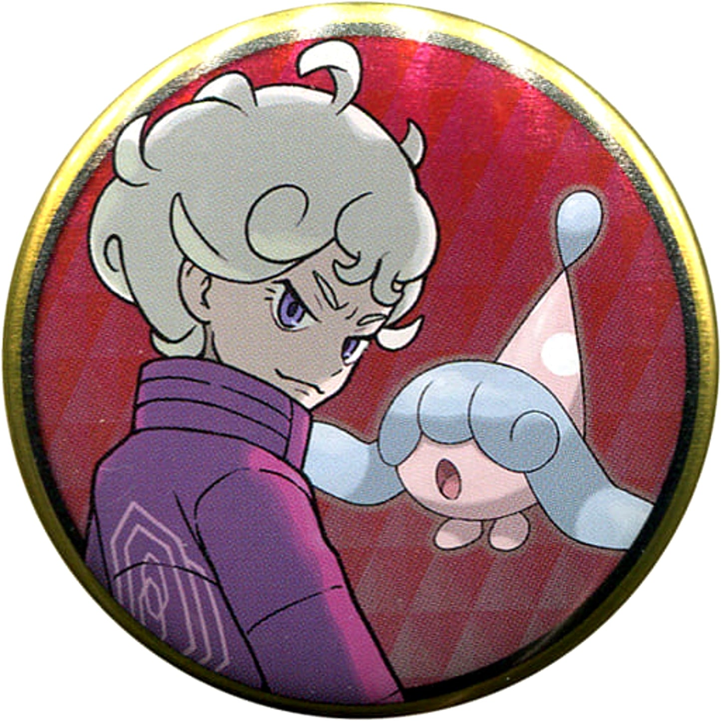 Pokemon Bede Hatenna Can Badge Collection Galar Edition Pokemon Center Limited Buttons [USED]