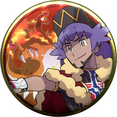 Pokemon Leon Charizard Gigantamax Can Badge Collection Galar Edition Pokemon Center Limited Buttons [USED]