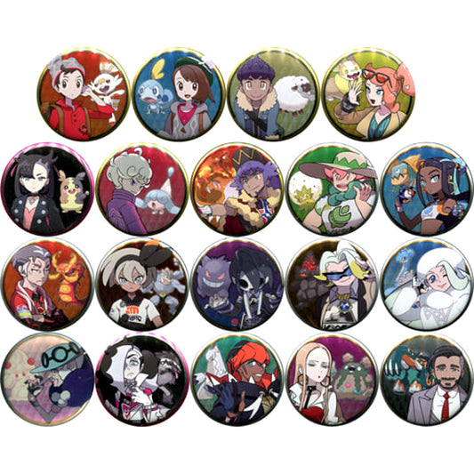 Victor & Others Pokemon All 19 Types Set Button Collection Galar Edition Pokemon Center Limited [USED]