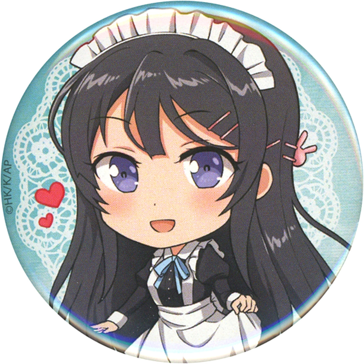 Mai Sakurajima 2 SD Rascal Does Not Dream of Bunny Girl Senpai Button E-3 Prize DMM Scratch! [USED]