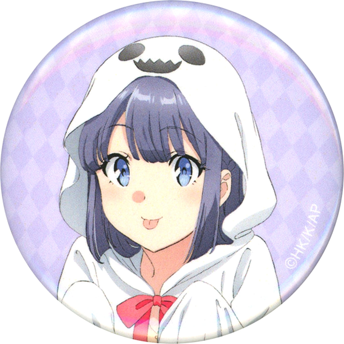 Shoko Makinohara Close-up Rascal Does Not Dream of Bunny Girl Senpai Illustration Halloween Ver. Trading Button [USED]