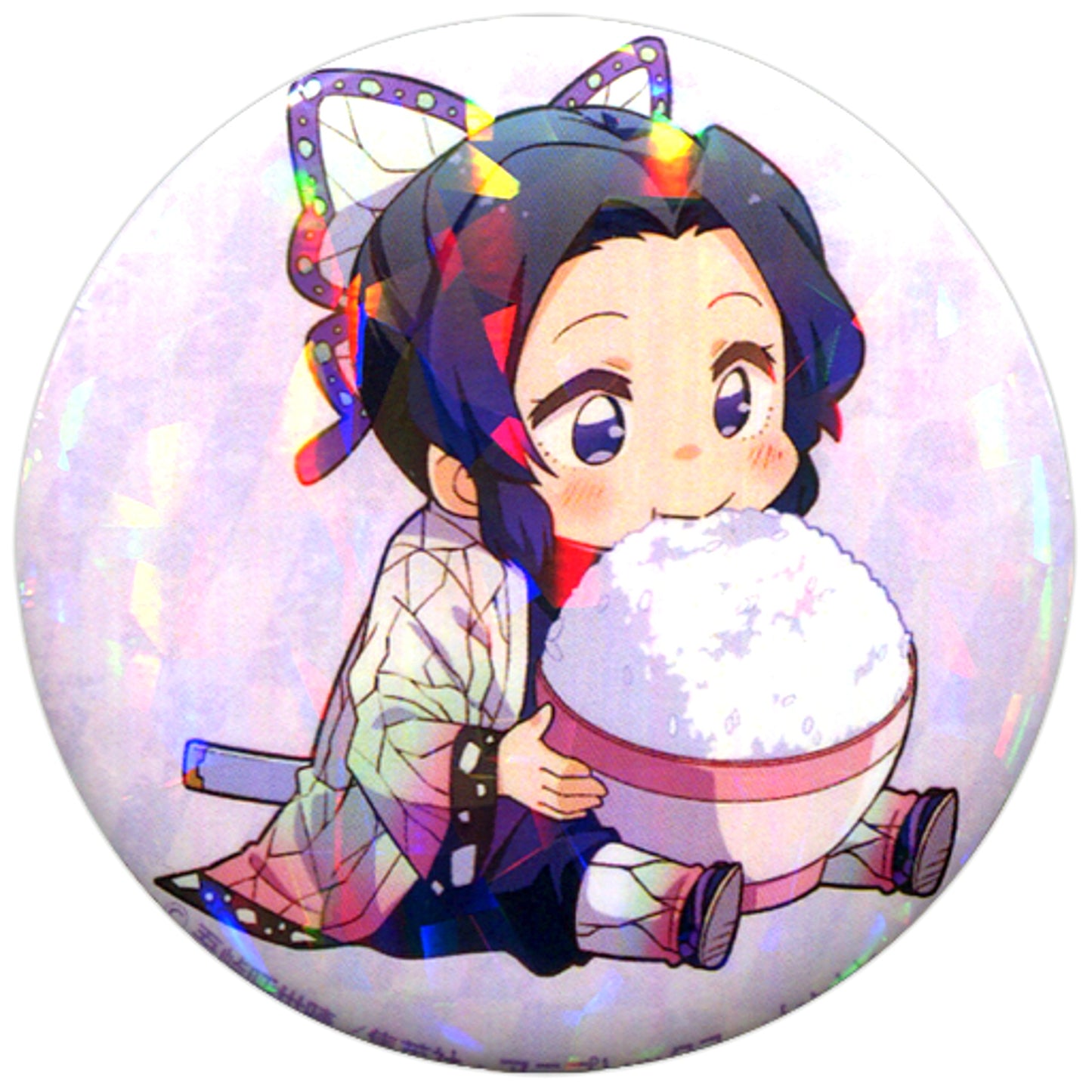 Shinobu Kocho Demon Slayer Foil Button [USED]