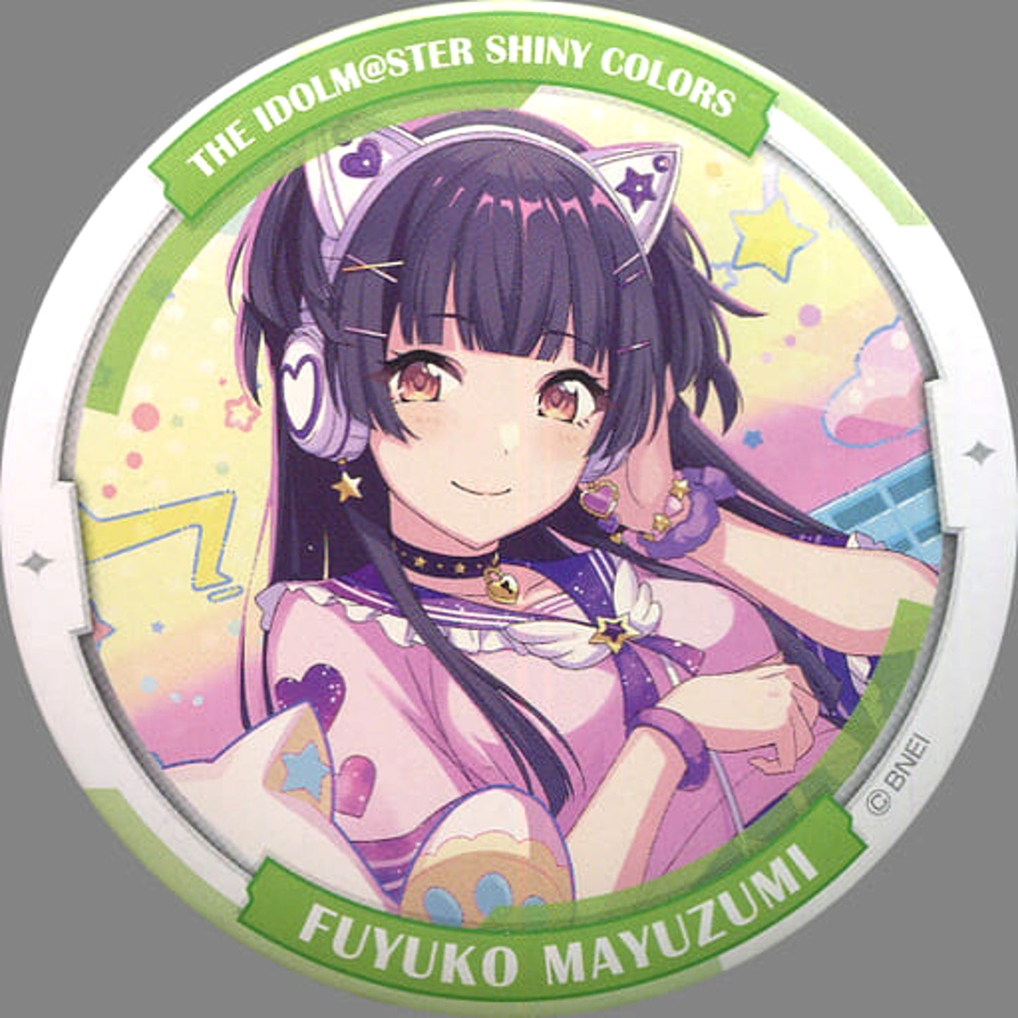 Mayuzumi Fuyuko The Fuyuko-Ism Festival Idol Illustration THE IDOLM@STER Shiny Colors Kuji M@Ster Button Idolm@ster Official Shop Limited Prize C [USED]