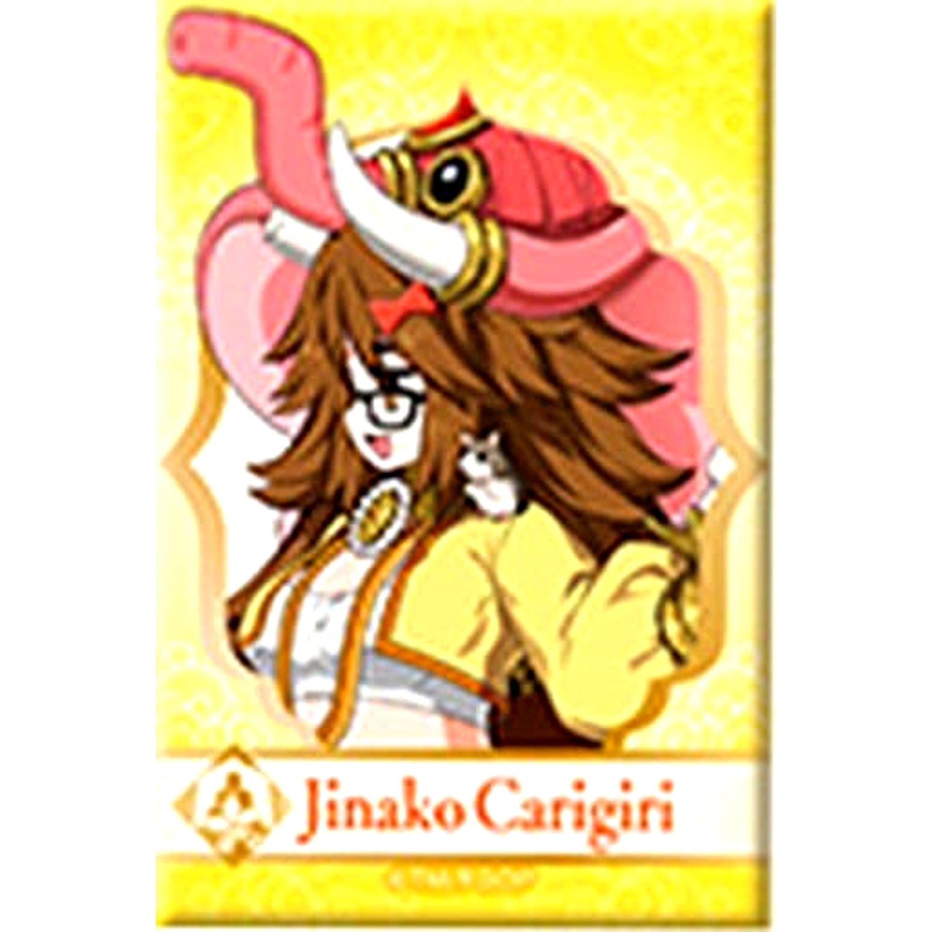 Fate/Grand Order Moon Cancer Jinako Carigiri Battle Chara Square Can Badge Vol.1 [USED]