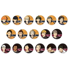 Haikyu!! To The Top Shoyo Hinata & Others Leather Badge A Karasuno & Inarizaki All 17 Types Set Buttons [USED]