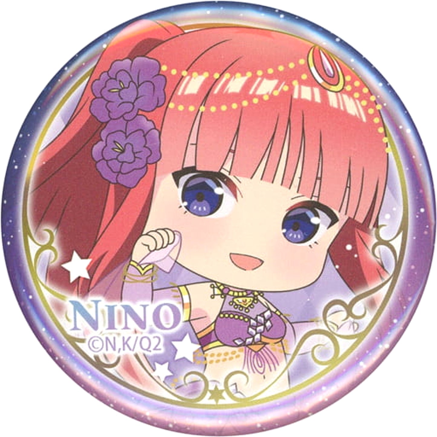 The Quintessential Quintuplets 2 Nino Nakano Normal Blind Packaged Chibi Character Can Badge with Holo Rare Thousand And One Nights Story Ver. Thousand And One Nights in Atre Akihabara Limited Buttons [USED]