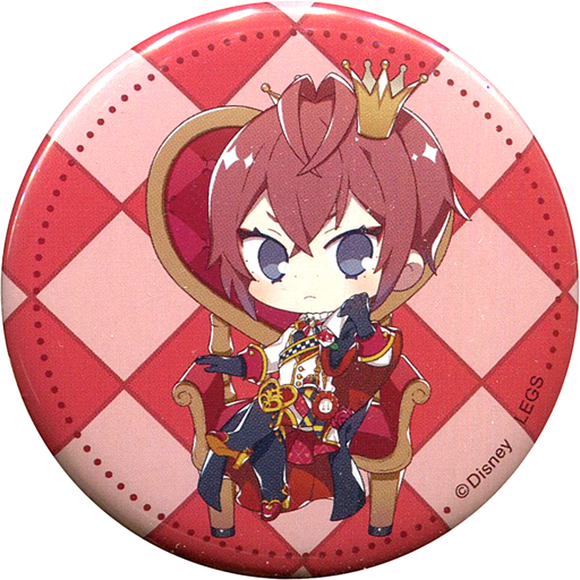 Riddle Rosehearts Disney Twisted Wonderland x OH MY CAFE Button Deformed Ver. [USED]