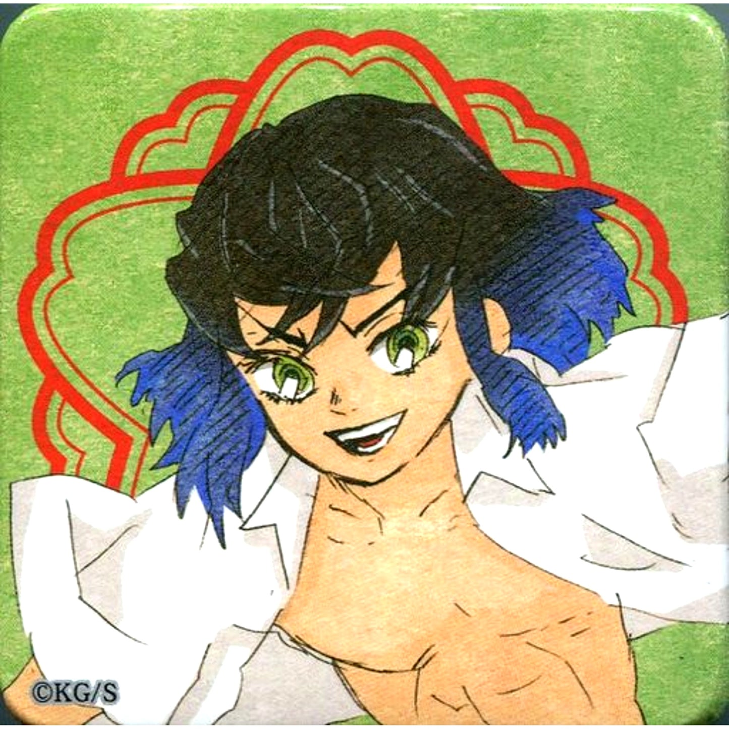 Inosuke Hashibira Academy Demon Slayer: Kimetsu no Yaiba Square Button Collection Another Color Ver. Vol.2 [USED]