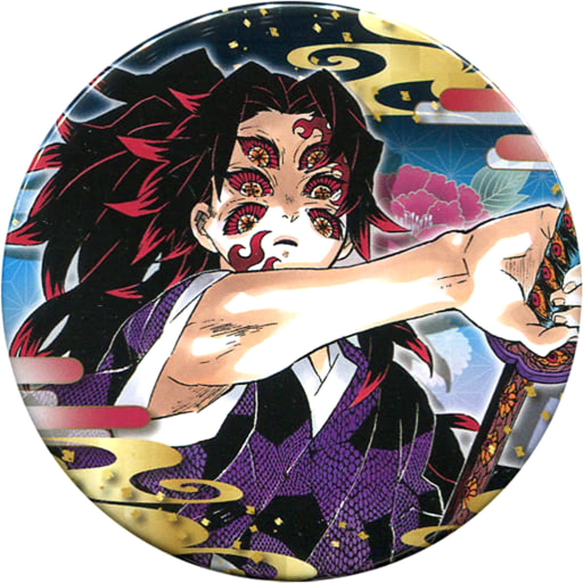 Demon Slayer: Kimetsu no Yaiba Kokushibo Collection Can Badge Part 5 Buttons [USED]