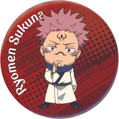 Jujutsu Kaisen Ryomen Sukuna Chibi Character Illustration Trading Can Badge Toho Animation Store Limited Buttons [USED]
