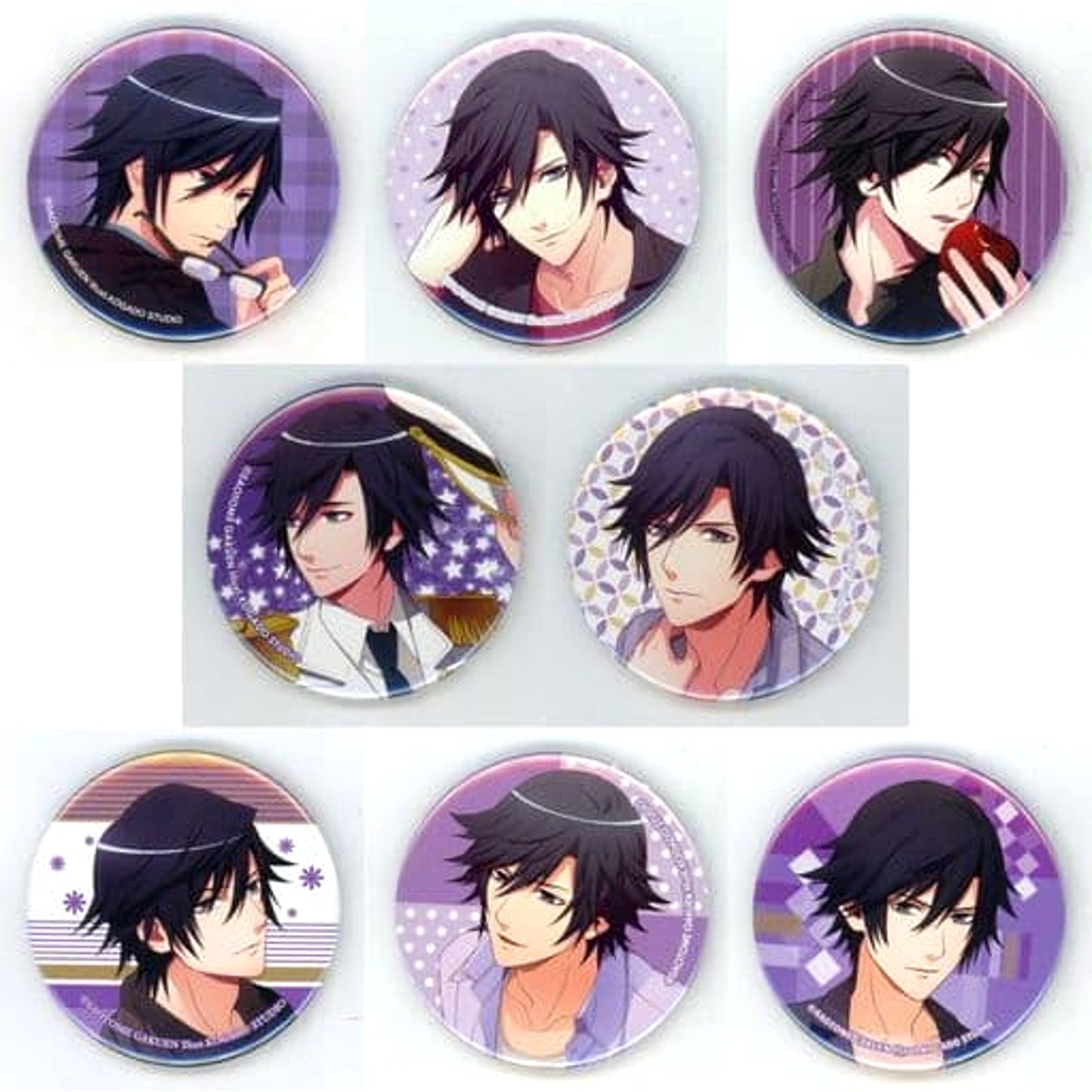 Uta no Prince Sama Tokiya Ichinose Trading Can Badge Ichinose Tokiya Collection All 8 Types Set Buttons [USED]
