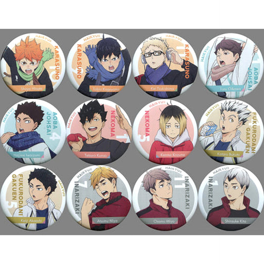 Shoyo Hinata & Others Haikyu!! All 12 Types Set Morning Random Button Fair Each Morning in animate Limited [USED]
