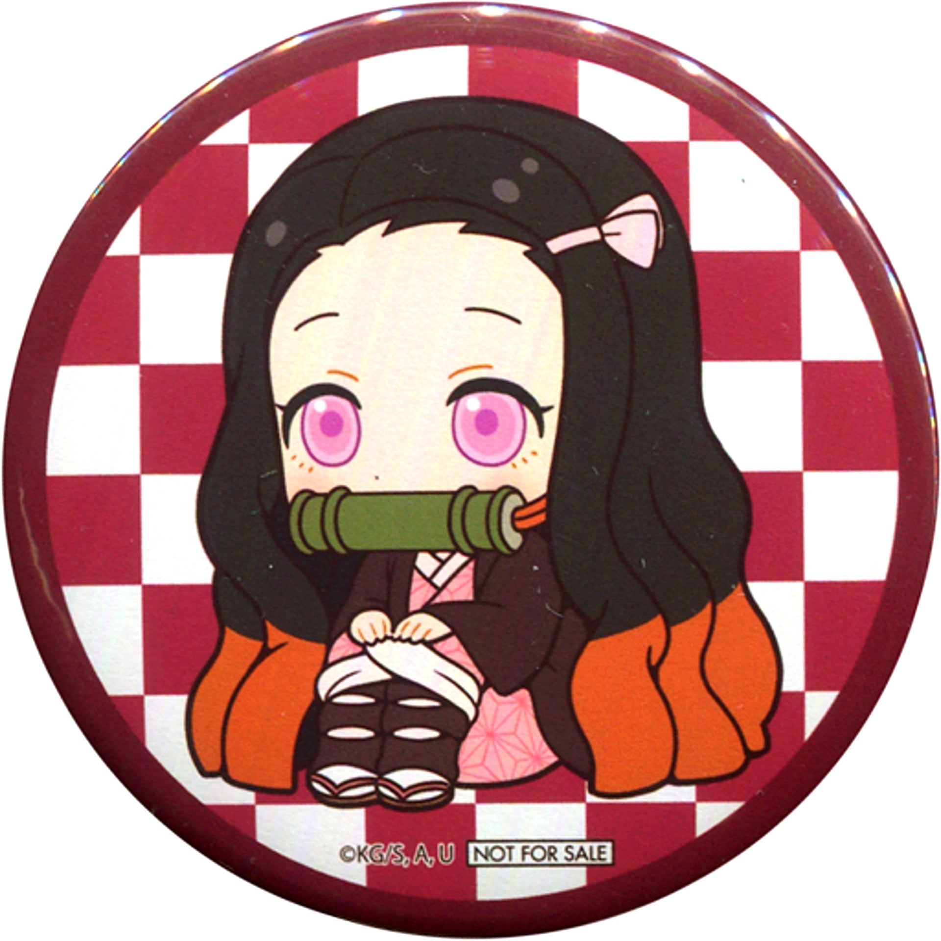 Nezuko Kamado Demon Slayer: Kimetsu no Yaiba Button Look Up Animate Purchase Bonus [USED]