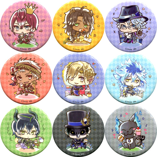 Set of 9 Disney Twisted Wonderland Have fun! Series Trading Button Collection Animate Limited [USED]