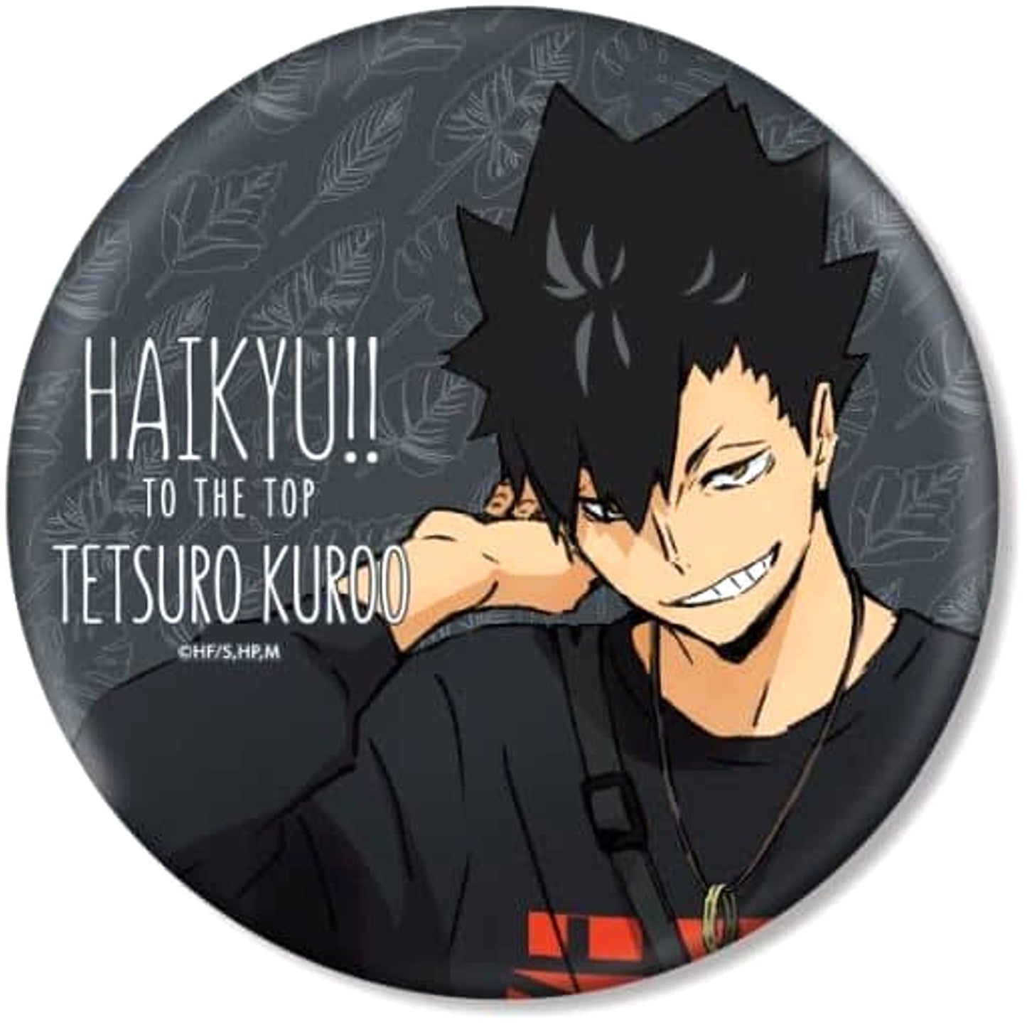 Tetsuro Kuroo Leisure Ver. Haikyu!! To The Top BIG Button Newly Drawn Illustration Tobu Zoological Park Limited [USED]