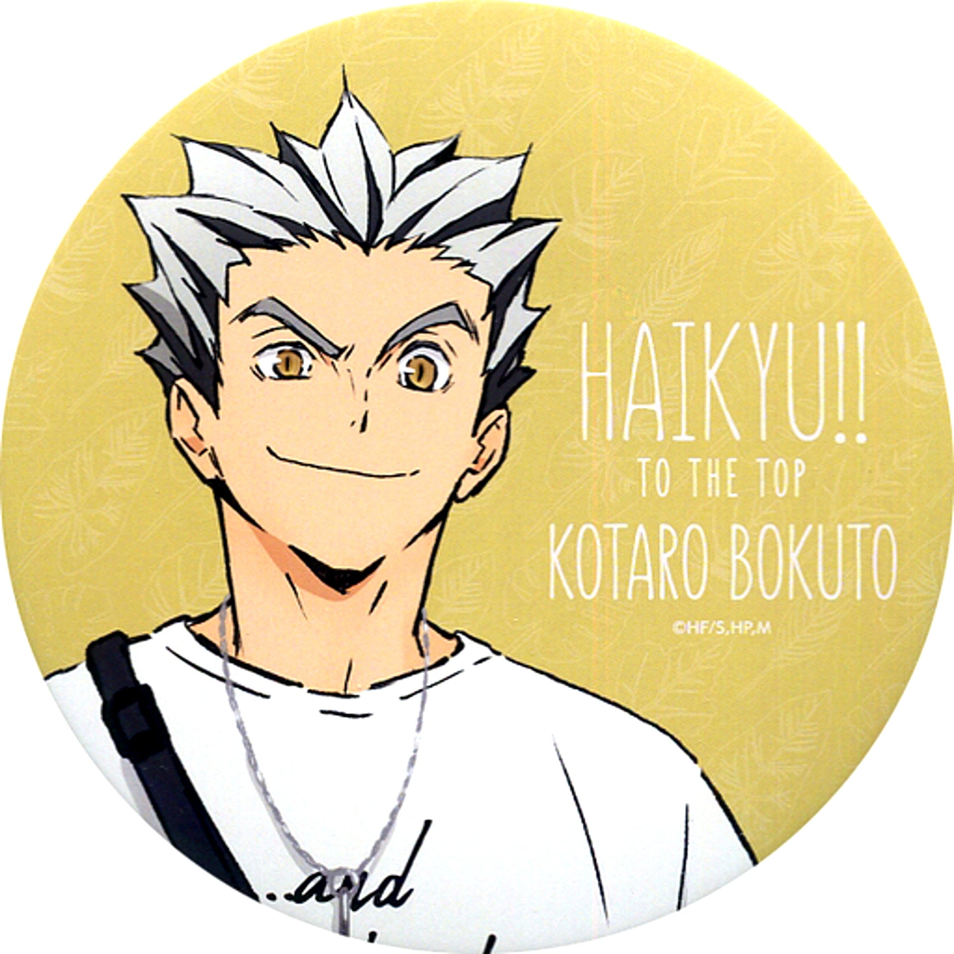 Kotaro Bokuto Haikyu!! TO THE TOP Leisure Ver. BIG Button Illustration Tobu Zoo [USED]