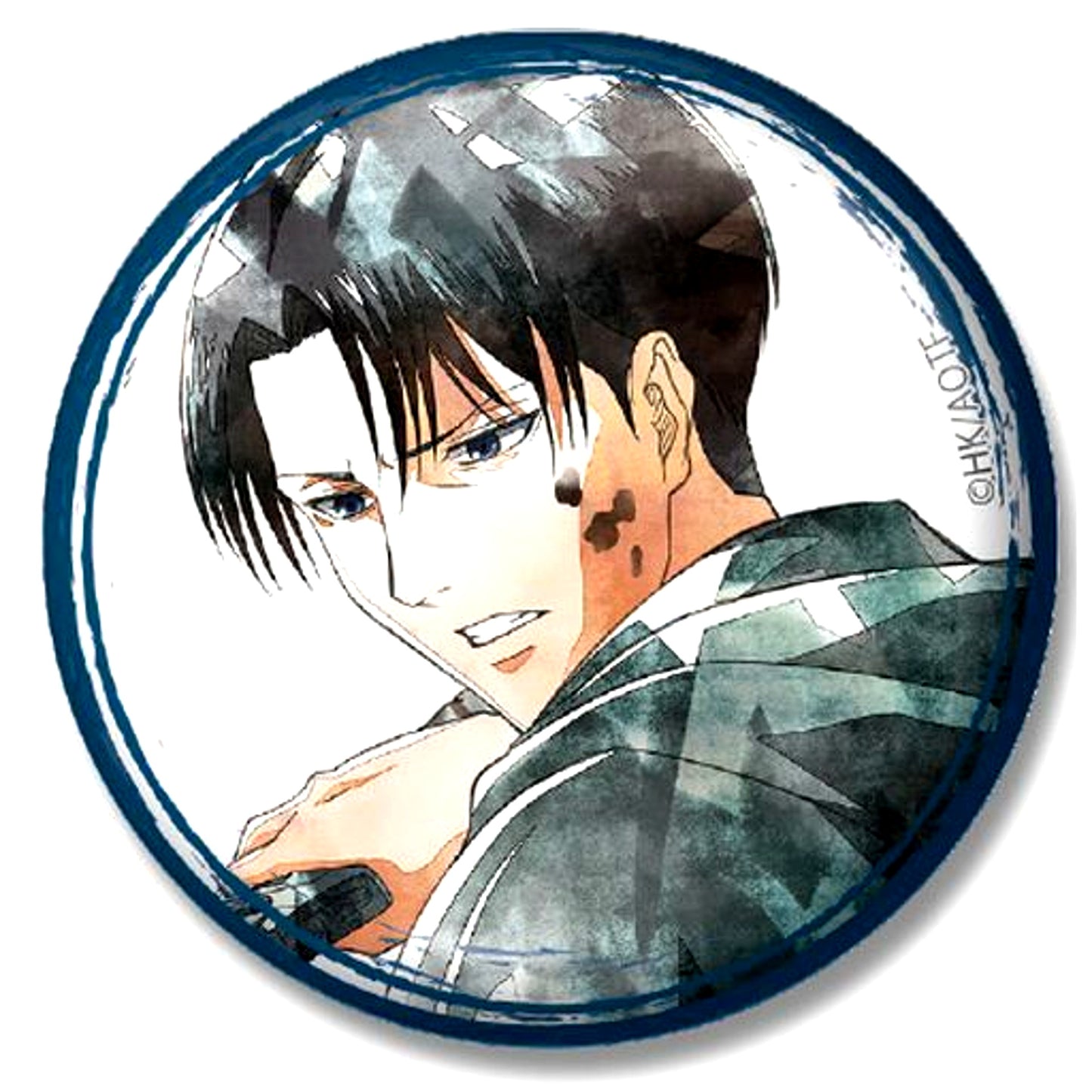 Levi H Attack on Titan Character Badge Collection Art-Pic Levi [USED]