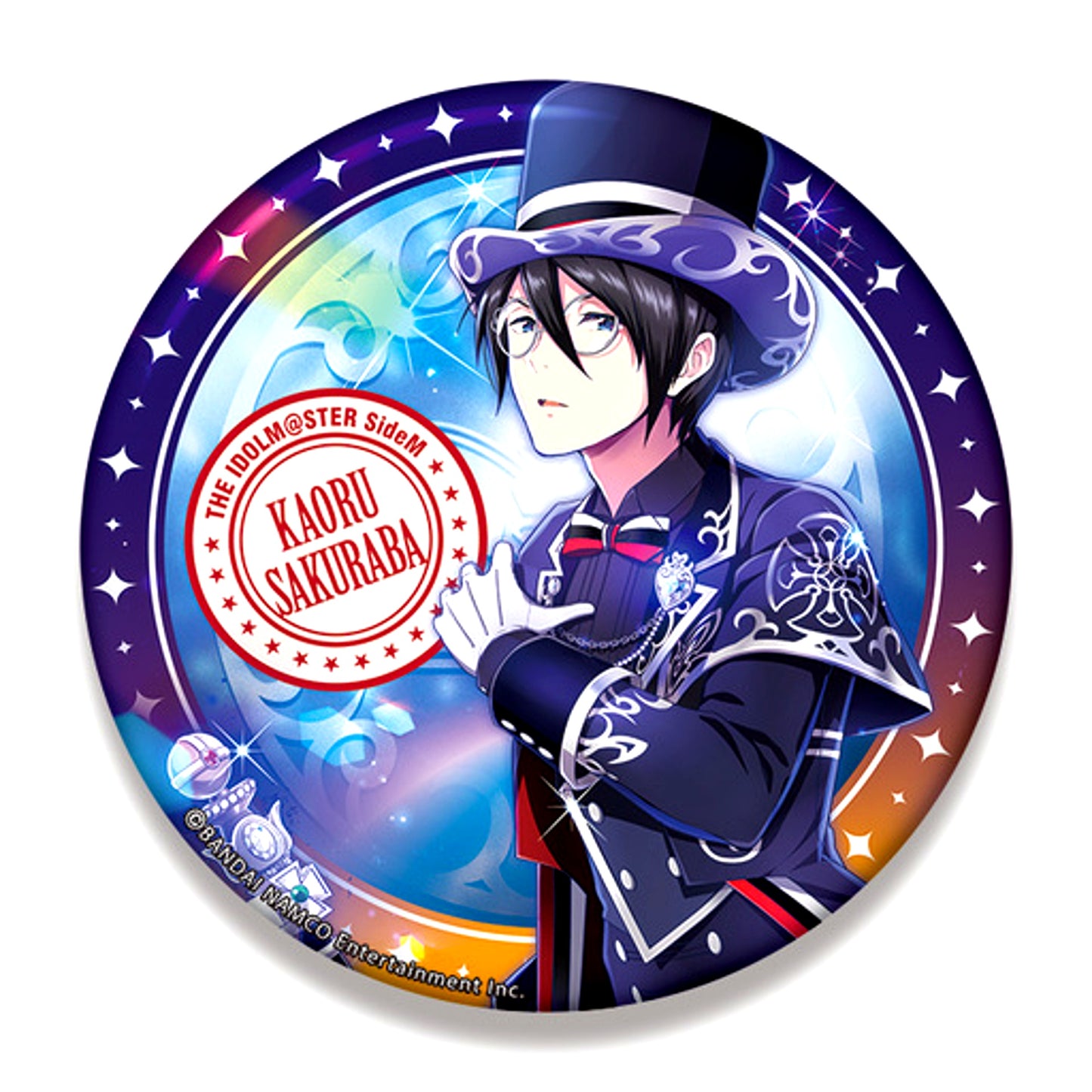 Kaoru Sakuraba Big Tin Badge World Treasure The Idolmaster SideM [USED]