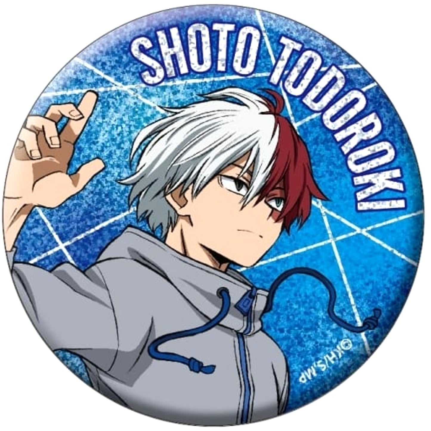 Shoto Todoroki Glitter My Hero Academia Button Collection Pommop 2021 [USED]