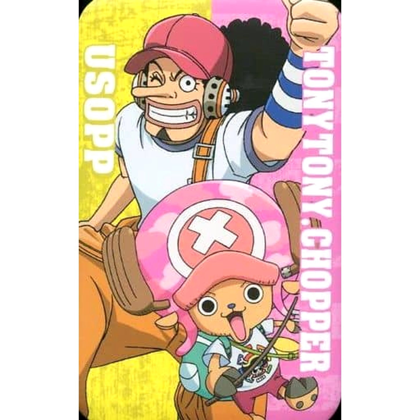 Usopp Chopper One Piece: Stampede Winning Lottery JF2020 Limited Project Big Size Marukaku Badge Jump Festa 2020 Limited [USED]