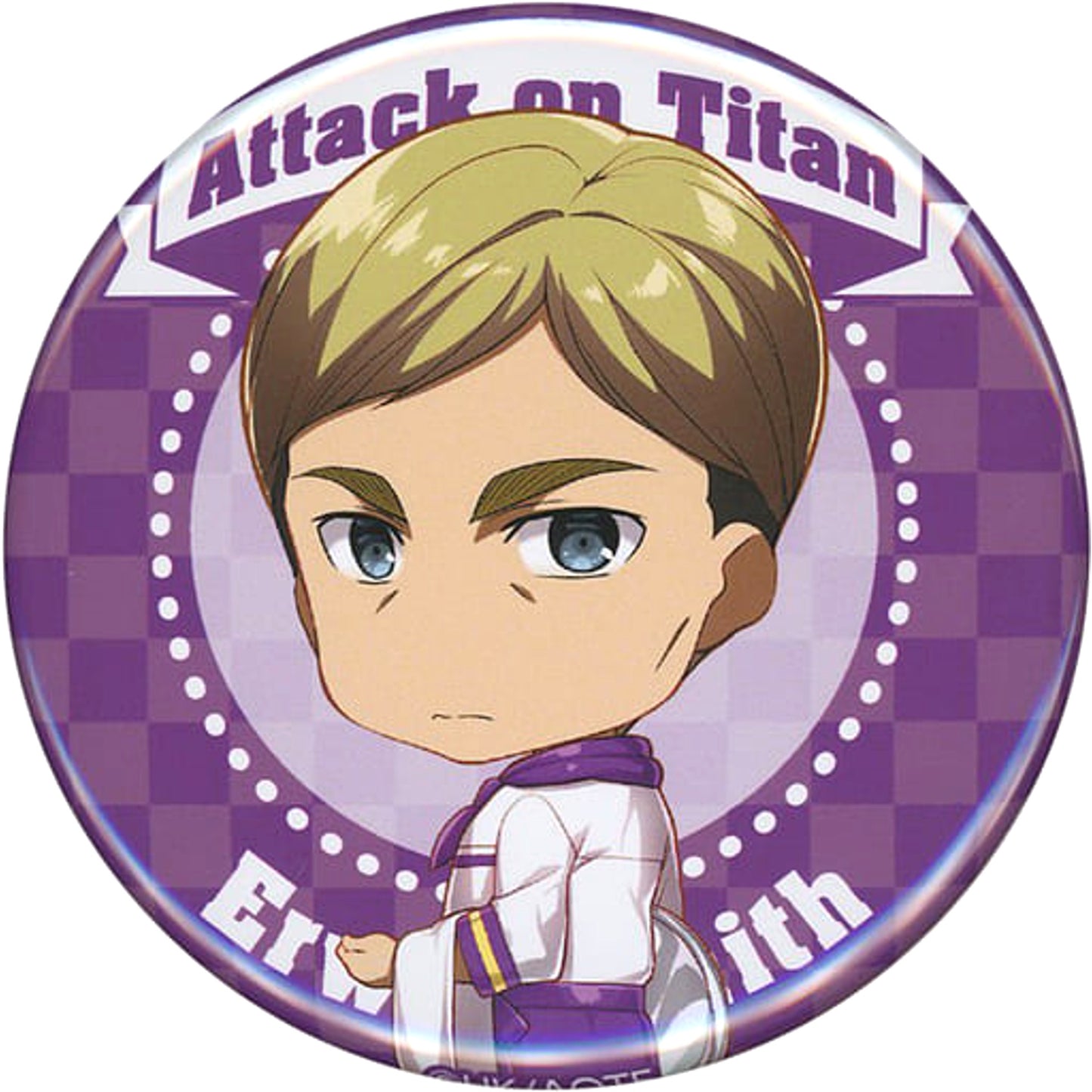 Attack on Titan Erwin Smith Mini Character Can Badge Charaum Cafe Limited Buttons [USED]